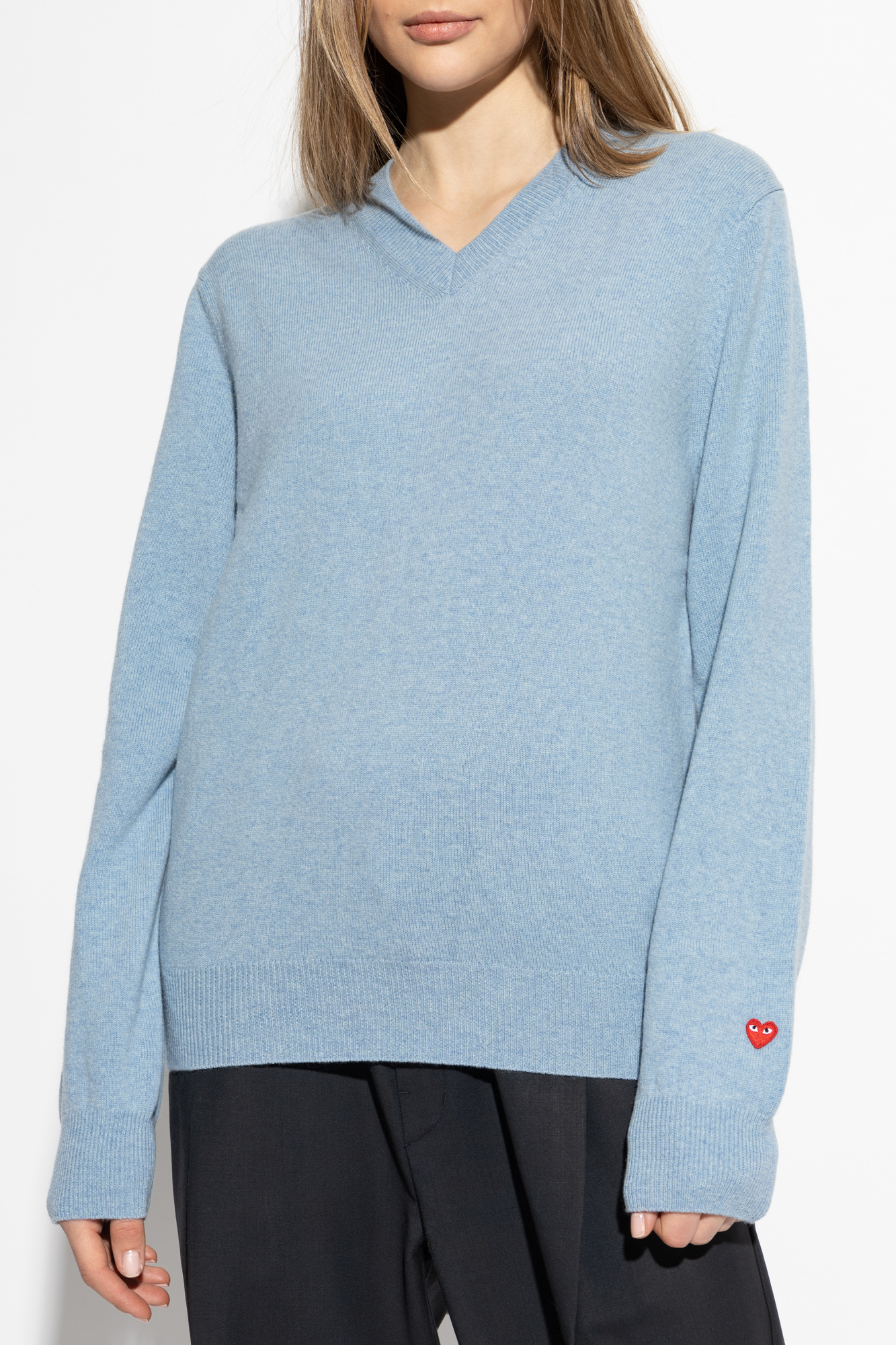 Comme des Garçons Play V-neck sweater | Men's Clothing | Vitkac